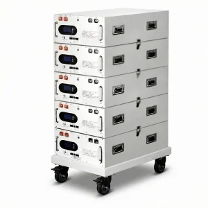 Industrial IP65 Rack Mount Hybrid Solar Energy Storage System 51.2V LiFePO4 40kWh-200kWh Grid Connected Off Grid Microgrid