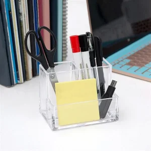 Organizador de brochas de maquillaje soporte acrílico almacenamiento