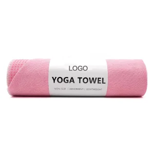 Microfiber Hot Yoga Towel With Non-Slip Grip Dots - Ultra Absorbent &amp; Quick Dry Yoga Mat Towel For Hot Yoga, Pilates, Gym Travel