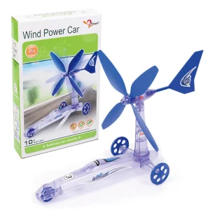 Green Sicence Wind Power Car DIY Educational Toy Car Model Kit Lab School Experiment Toys Kids Educational Science