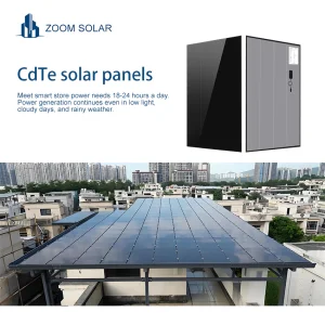 Painéis Solares BIPV Cdte Eficientes em Custo para Fachadas Comerciais e Residenciais