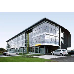 Commercial Mutil Floor With Glass Wall Shopping Mall Steel Structure Hotel Apartment Office Building