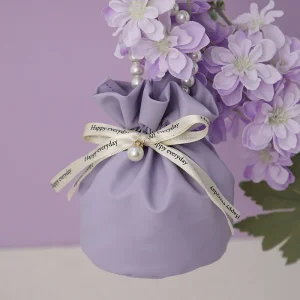 PU Leather Drawstring Gift Bags for Weddings Candy Packaging for Chocolate Cookies for Shower Birthday Parties Event Decorations
