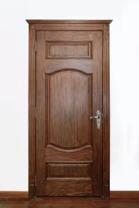 Durable Solid Wood Front Door, Kiln-Dried Against Warping &amp; Cracks