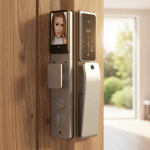 Fingerprint Password 3D Face Recognition Smart Lock Ic Card Audio-visual Anti-theft Fingerprint Smart Lock