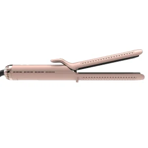 Titanium Alloy Straight Hair and Curling Iron for Long-Lasting Hairstyles, Cold Air Flow Curls, and Burn Prevention