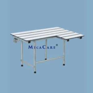 Bariatric Heavy Duty Shower Table with Legs and Wall Mounted Base