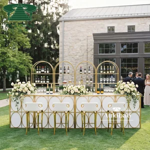 Party Steel Frame Cocktail Bar Counter Table