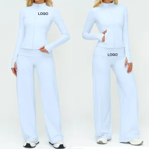 Conjunto de Yoga para Mulheres Casaco de Manga Longa
