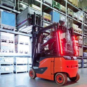 Luz de advertencia de seguridad LED para carretilla elevadora, perímetro frontal trasero de reversa blanca roja 1.2m luz trasera