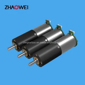 28mm 24V Motor de caja de engranajes en miniatura con encoder