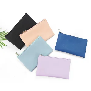 Bolsa de Maquillaje de Cuero Vegano Portátil