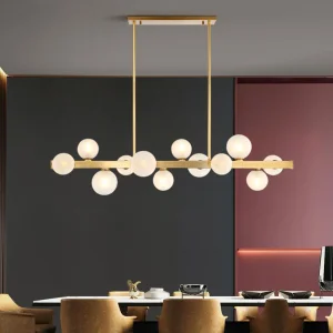 Wholesale Simple Design Home Decor Indoor Modern Decorative Style LED Glass Shade Suspended Pendant Lighting