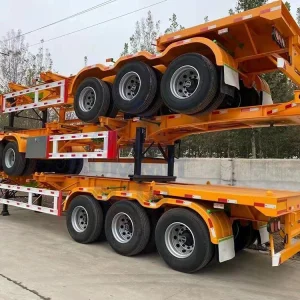 2/3/4 Axles Shipping Container Chassis Skeletal Skeleton Transport Semitrailer