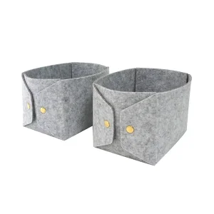 Custom Eco Felt Storage Basket Cube Box
