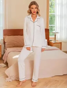 Pijamas de sueño suaves personalizados de algodón orgánico