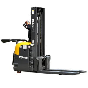 Yellow Electric Forklift Stacker