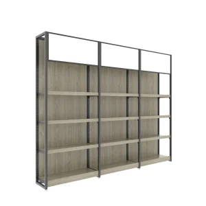 Wooden Shelving Supermarket Display