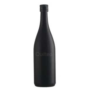 China matte black color liquor wine glass bottle