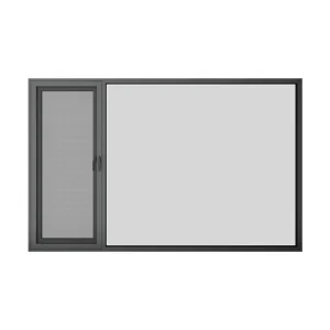 DERCHI Aluminum Sliding Windows Thermal Break Hurricane Proof Impact Glass Hurricane Window Double Glazing windows