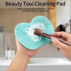 Reusable Silicone Makeup Brush Cleaning Pad Mat