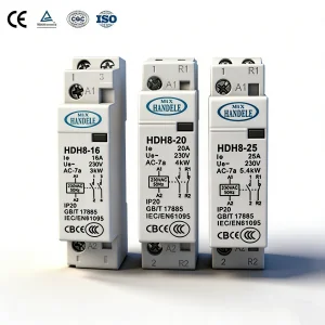 Magnetic DIN Rail AC Contactor Home Use Modular AC Contactor 220v 2-4p Contactor Ac Contactor Price