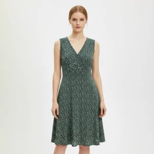 Women's Summer Maxi Dress V-Neck Lace-Up Sleeveless Sequined Chiffon Casual Solid Woven Party Natural Waistline Washable