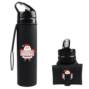 600ml Capacity Collapsible Silicone Travel Outdoor Sport Water Bottle