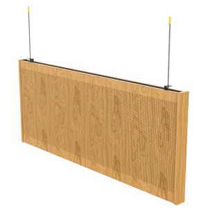 Acoustic Baffles Ceiling Baffle False Ceiling Designs Aluminum Profile Sound-Absorbing Baffle Ceiling System