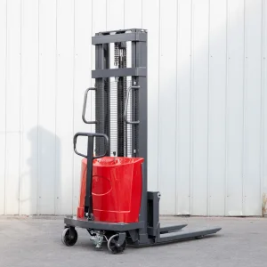 Semi-Electric Stacker with Ergonomic Design for Heavy Duty Tasks