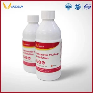 GMP Manufacture Veterinary Drug Ivermectin 1% Pour on Solution for Animals Use with ISO