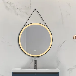 Factory Price LED Bathroom Mirror Illuminated Makeup Mirror Vanity Mirror with 3 Colour Smart Touch, Anti-Fog LED Mirror with Lights