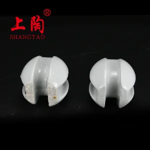 Aisladores eléctricos de cerámica de porcelana para cercas eléctricas de baja tensión