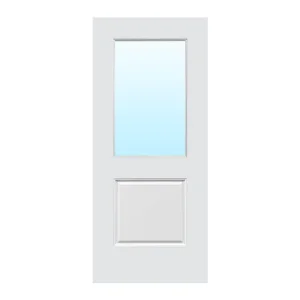 Modern Design Fiberglass Entry Door with Glazing Options