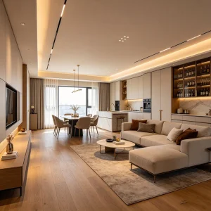 Backlit Accent Furniture for Luxury Whole-House Bedroom Decoration Works