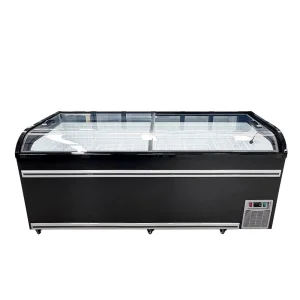 Commercial Arc Island Double-Temperature Cabinet Refrigeration Freezing 0-30 Degrees Ice Cream Cabinet Supermarket Hotel