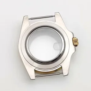 Men's Mechanical Watch Case Replacement Black Green Aqua Ghost 8215/NH35/36 Calibre Gold Case Transparent Case Back