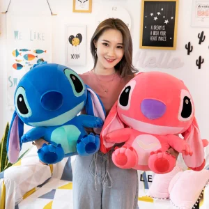 Giant Lilo &amp; Stitch Couple Models Cartoon Stuffed Plushies Anime Claw Machine Arcade Plush Toys Doll for Kawaii Kids Birthday Gift