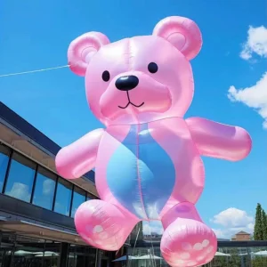 Colorful Cartoon Bear Inflatable Display for Events and Festivals