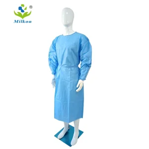 Knitted Cuffs Non Woven Disposable Medical Gown