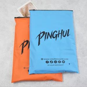 Custom Matte/frosted Biodegradable Plastic Packaging Zipper Bags,T Shirt Swimwear Zip Lock Clothing Bags With Logo