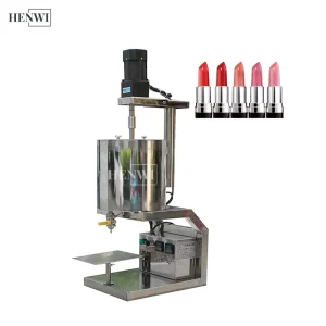 Máquina de llenado semiautomática de lápiz labial y bálsamo labial de fácil operación para pequeñas empresas, equipo de llenado de velas de cera, calentador y mezclador