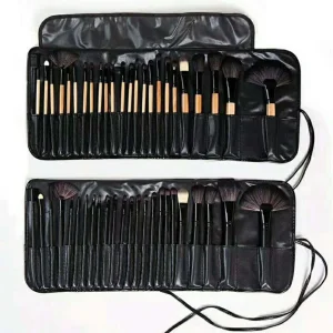 Hot Sale Professional Multifunctional 24pcs/pack Premium Synthetic Face &amp; Shaving Brush Foundation Makeup Brush Set