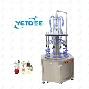 Yeto 10 Cabezal Automático de Relleno de Botellas de Aceite Esencial de Líquido Máquina de Relleno de Perfume Fragrancia de Alta Velocidad