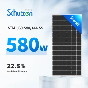 Panel Solar Energético Premium 580W para Instalaciones a Gran Escala