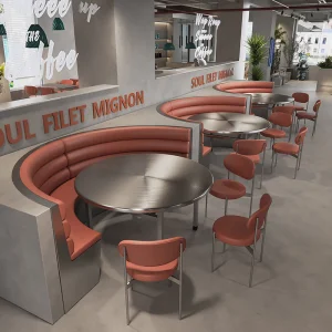 Fast Food Booth Seating