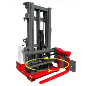 2000kg 4500mm New Three Way Forklift Narrow Aisle Stacker /Lifting Electric Reach Truck