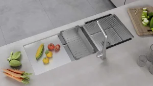 Kitchen Sink with Drain Board