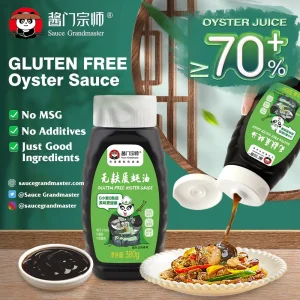 Food Additive Squeeze Plastic Bottle Seasoning Gluten Free Oyster Sauce