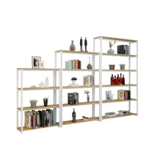 MINISO Shelf Supermarket Wooden Display Shelf Wooden and Metal Shelving